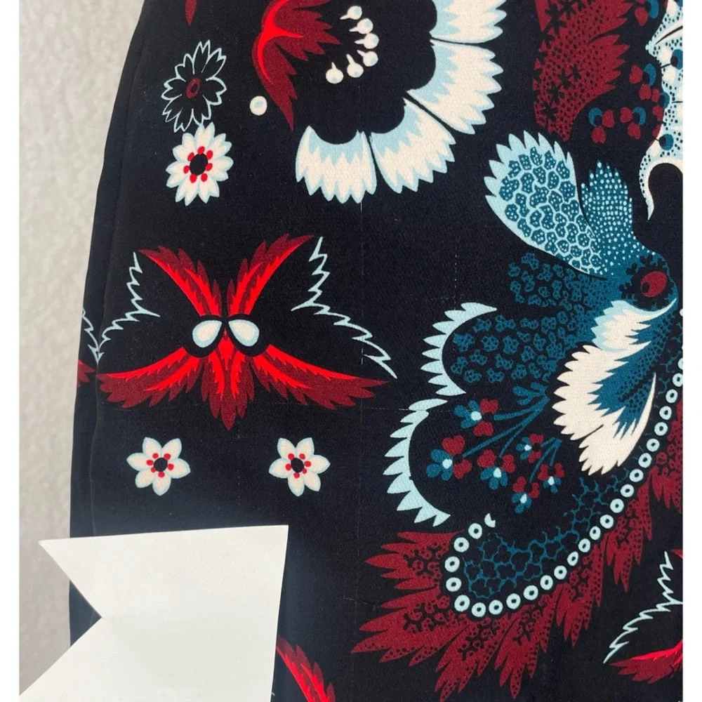 A.L.C. • Black/Multi Haley Garland Floral Silk Pencil Skirt, 2 - Picture 11 of 16